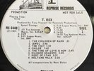 Promo T. REX MARC BOLAN 1ST ALBUM Reprise RS 6440 LP Ride A White Swan Visconti