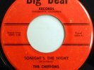 The CHIFFONS 45 Tonight's The Night / Do You Know BIG DEAL label DOO WOP m580