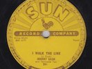 Johnny Cash 78rpm Sun Records 241 I Walk The Line/Get Rhythm
