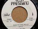 Iron Maiden, TEST PRESSING, 'RUN TO THE HILLS' - 45 RPM, Capitol #72882