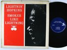 LIGHTNIN' HOPKINS Smokes Like Lightning LP on Prestige mono