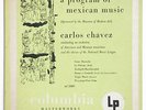 ANDY WARHOL art cover CHAVEZ A program of mexican music columbia ML 2080 10