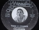 Motown Soul 45 VALADIERS Greetings Tis Is Uncle Sam / Take A Chance Miracle