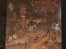 Signed Cannibal Corpse A Skeletal Domain Rare BROWN LP Death Metal