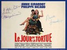 dédicaçé  LP LE JOUR DE LA TORTUE RASCEL ANNIE GIRARDOT PHILIPPE NICAUD ost bof