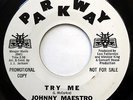 JOHNNY MAESTRO 45 Try Me / Heartburn NEAR MINT Northern Soul PROMO Parkway e4081
