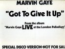 MARVIN GAYE Got to Give It Up MOTOWN US 12