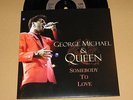 QUEEN & GEORGE MICHAEL - RARE 45 ** SOMEBODY TO LOVE ** With Diff.Sleeve