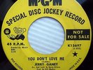 JERRY GANEY You don't love me / Hi heel Sneakers NORTHERN SOUL Promo 45 e4062