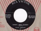 RARE Silver Line 1956 Early RCA NO DOG 47-6642 Elvis Presley 45RPM ROCKABILLY