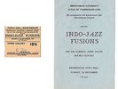 Indo-Jazz Fusions Joe Harriot John Mayer Birmingham Town Hall  Programme Ticket