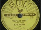 78 Record 1954 Elvis Presley SUN 209 That's All Right / Blue Moon of Kentucky