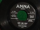 VOICE MASTERS Hope And Pray / Oop's I'm Sorry ANNA 45 ORIG PRESSING *HEAR