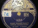 78 RPM DJANGO REINHARDT France DECCA Liza/Belleville