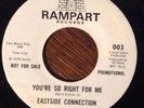 EASTSIDE CONNECTION You're So Right For Me 45, 70s Modern Soul On Rampart Promo