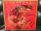 Autograph Signed LP Blackfoot Strikes Ken Hensley Uriah Heep Rickie Medlock