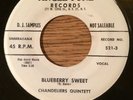 WHITE LABEL PROMO doowop rarity CHANDELIERS QUINTETT Blueberry Sweet ANGLE TONE