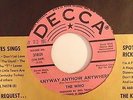 The Who - Anytime You Want Me/Anyway Anyhow Anywhere - 31801 - Promo - NM