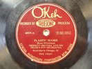 78 RPM MERRITT BRUNIES FIRARS INN ORCH OKEH 40579 V+ FLAMIN MAMIE - RARE JAZZ