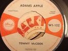 TOMMY McCOOK - Adams Apple. UK Island 45'. Ska 1963 Maytals WI-102