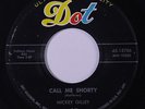 MICKEY GILLEY: Call Me Shorty / Come On Baby 45 rare Rockabilly