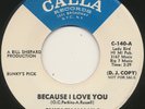 SHIRLEY WAHLS on Calla —BECAUSE I LOVE YOU— northern soul 45 | PROMO | LISTEN