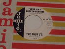 THE FOUR J'S  Here I Am Broken-Hearted  45    PROMO  DooWop