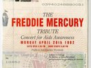 QUEEN : TICKET STUB - THE FREDDIE MERCURY TRIBUTE - 20.4.1992 - ORIGINAL
