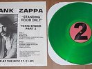 ZAPPA LP: Toxic Shock Part 2 - Standing Room Only - green vinyl - near mint