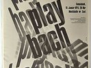 Original-Tourposter JACQUES LOUSSIER: Play Bach, 1974