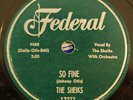 *RARE R&B DOO WOP 78* THE SHEIKS So Fine FEDERAL Sentimental Heart VG+