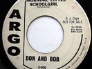 DON & BOB 45 Good Morning Little Schoolgirl / I'm Lost PROMO r&b ROCKER e4897