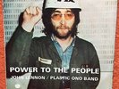 JOHN LENNON Plastic Ono Band Power To The People Picture Sleeve 45 Yoko Apple