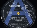 SLIM DUSTY: Worst In The World. RARE Aussie/OZ A-Label PROMO 7
