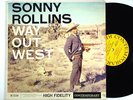 SONNY ROLLINS: WAY OUT WEST contemporary LP / MONO DG NM