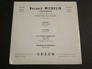 LISTEN   BERNARD MICHELIN cello / COLLARD piano French duo ODEON SOE 3256 EP 45