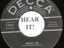 Justin Tubb ROCKABILLY BOPPER 45 (Decca 30606) Sugar Lips/Rock It On Down To  M-