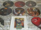 Heavy metal picture discs.