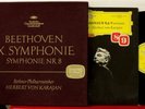 DGG red stereo 138 807/8 Beethoven Symphonies #8 & #9 Karajan, Berlin, 1st ed.