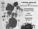 LP: BOULEZ Schoenberg Transfigured Night Pousseur Madrigal III Eloy Everest 3170