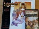Rare Labyrinth soundtrack record featuring David Bowie and Labyrinth vhs tape.