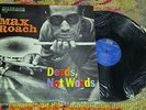 max roach lp deeds not words riverside 12-280 clean rare free ship nice copy