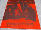 SOCIAL UNREST   45 KBD MAKING ROOM FOR YOUTH  punk 1ST PRESS EX+