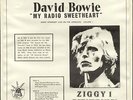 Rare David Bowie My Radio Sweetheart Ziggy Live on Radio Vol 1 1972-73 LP EX