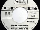 MARV JOHNSON 45 With All That's In Me / Magic Mirror PROMO Northern Soul e5143
