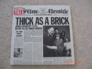 JETHRO TULL - THICK AS A BRICK VINYL LP, CHRYSALIS CHR 1003, 1972, UK, A-3U/B-2U