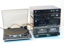 MITSUBISHI 602 603 ... RARE CHAINE HIFI STEREO RADIO CD K7 VINYLE . HDG VINTAGE
