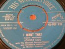 JOHNNY KIDD   I WANT THAT   HURRY ON BACK TO LOVE   HMV    1962