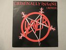 Slayer ?– Criminally Insane (Remix) - LP - Vinyl - LONX 133 - VG/NM