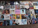 BOX OF 61  1980'S SINGLES INCLUDING BOWIE QUEEN WHAM VAN HALEN etc VERY GOOD